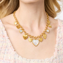 Heart charm necklace