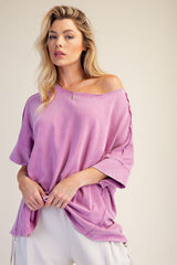 Short sleeve mineral washed tee
