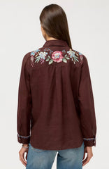 Contrast Binding Shirt -Elsarose