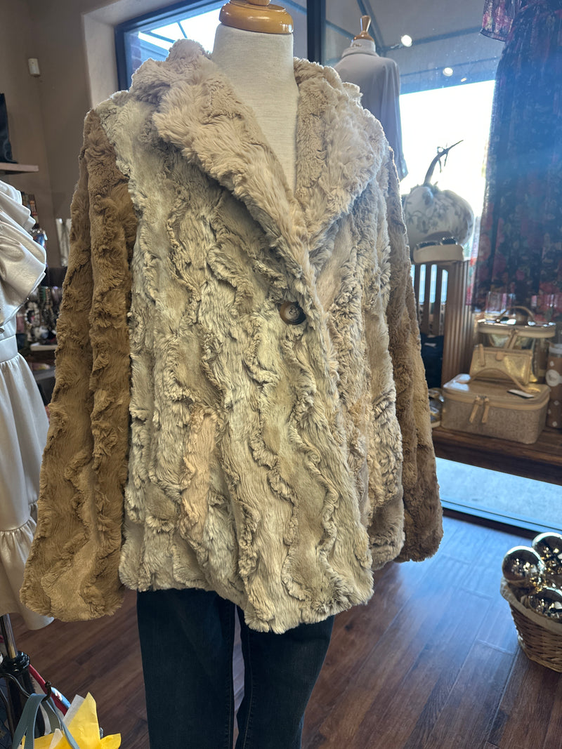 PATCHWORK FUR jacket