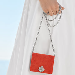 Flirt red Everbloom small wallet/crossbody