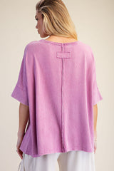 Short sleeve mineral washed tee