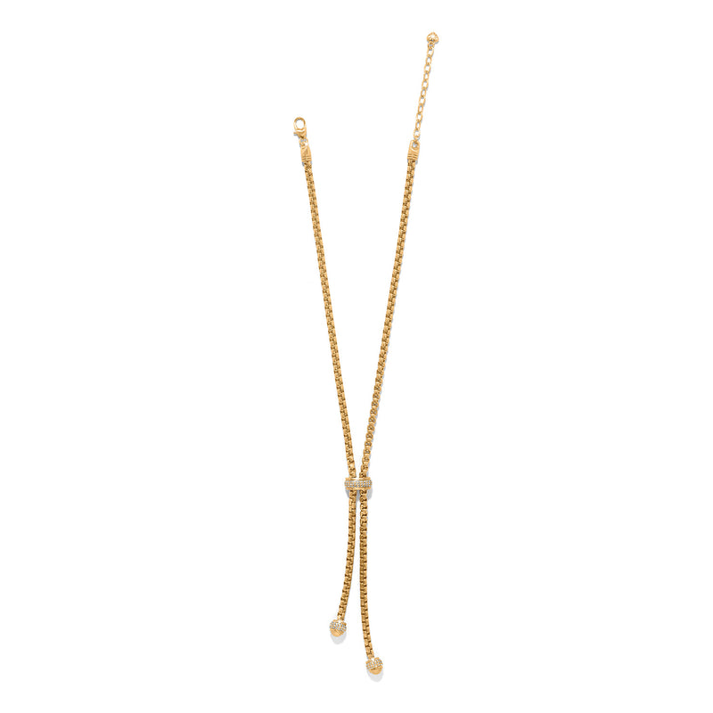 Meridian Solis Gold Y necklace