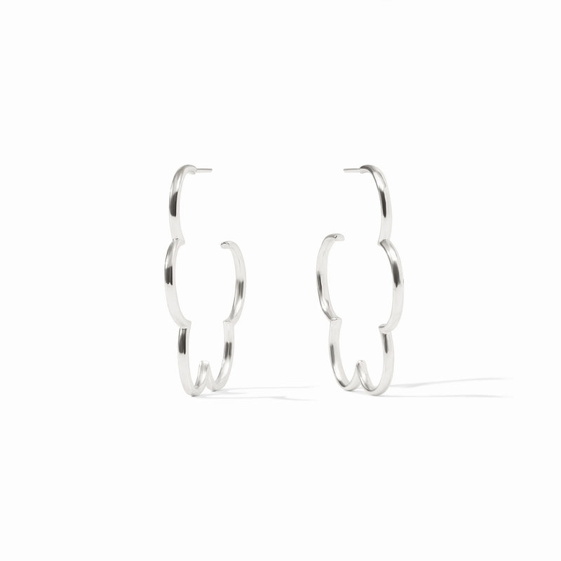 Gardenia Hoop-silver