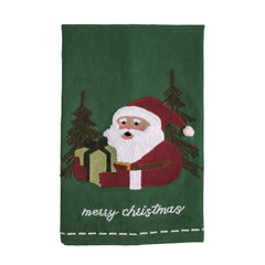 Holiday Crewel towel