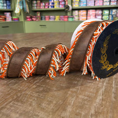 Pleather fringe ribbon
