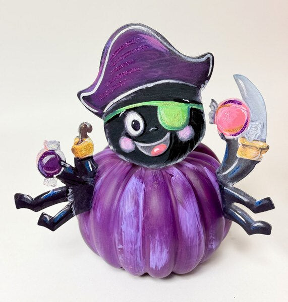 Spider pirate pumpkin parts
