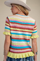 SS Multi striped colored top