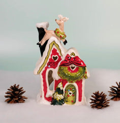 Happy holiday Deer candle house