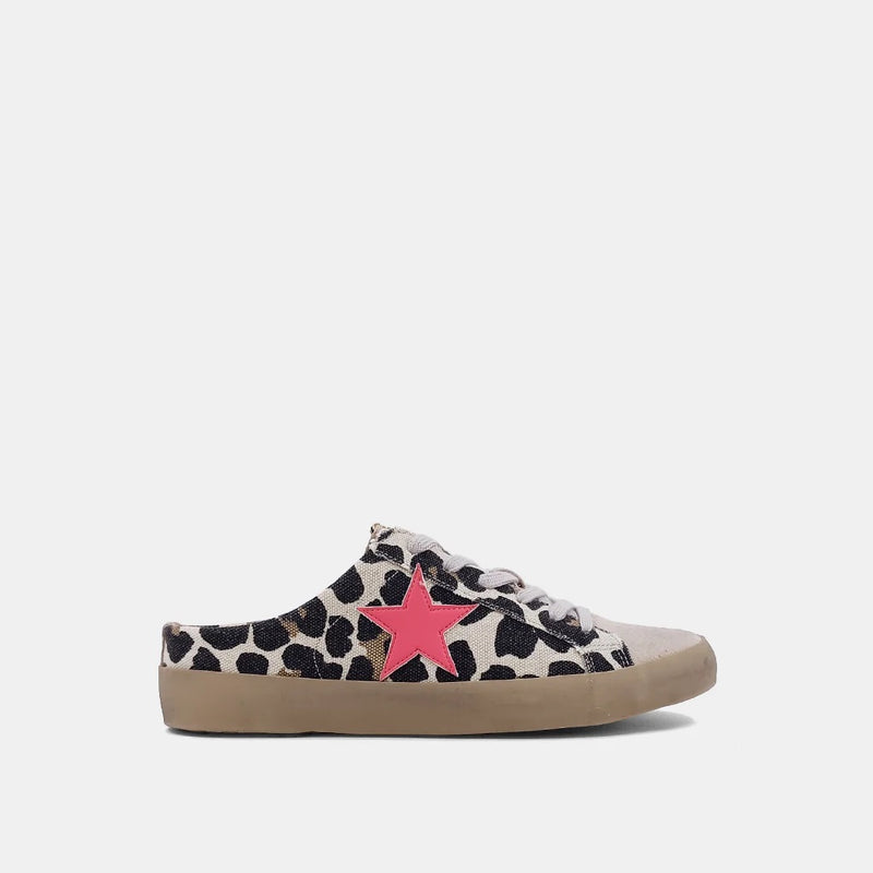 Polka-distressed leopard