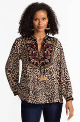 Deidre- Tassel yoke blouse