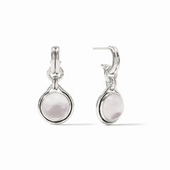 Solara hoop and charm earrings