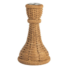 Woven taper candle holders