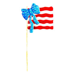 American Flag with bow