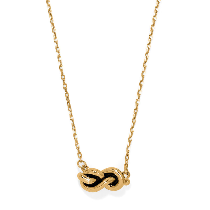 Interlok single knot petite necklace