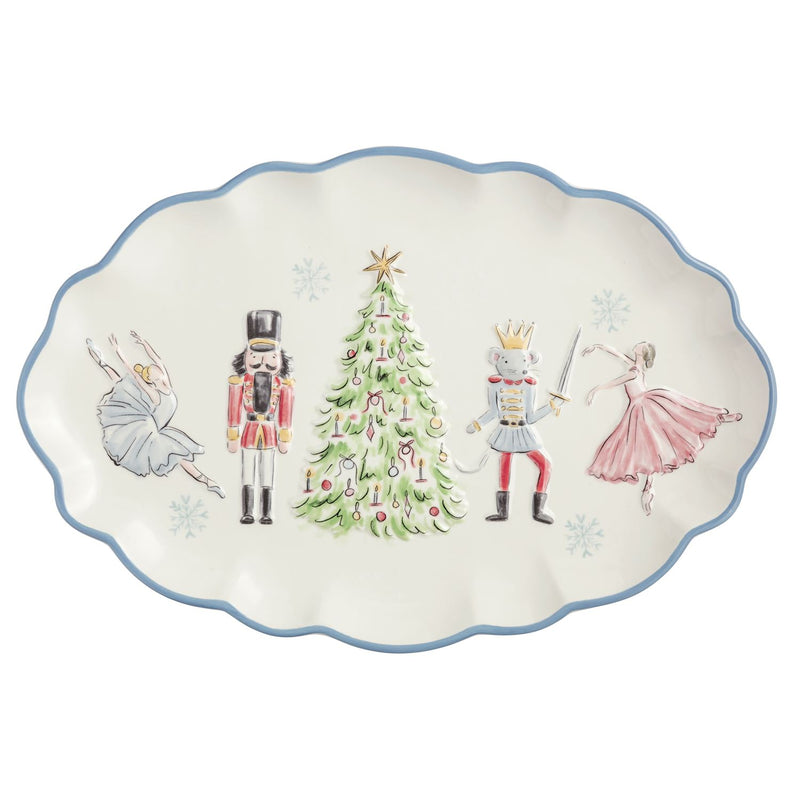 Nutcracker winter wonderland platter