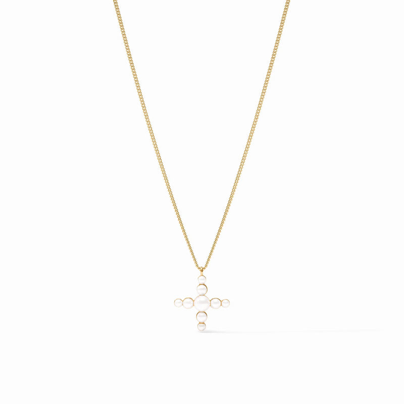 Gumdrop cross pearl