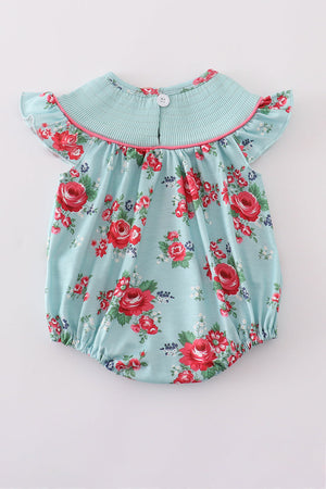 Ruffle rose onesie