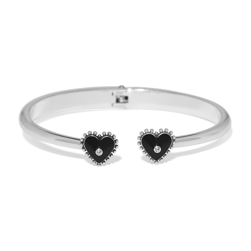 Pretty Tough Amour Heart open hinge bangle