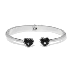 Pretty Tough Amour Heart open hinge bangle
