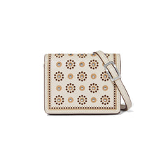 White mosaic small wallet