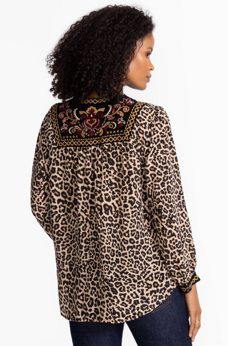 Deidre- Tassel yoke blouse