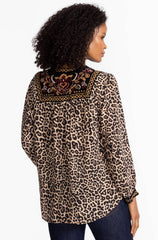 Deidre- Tassel yoke blouse