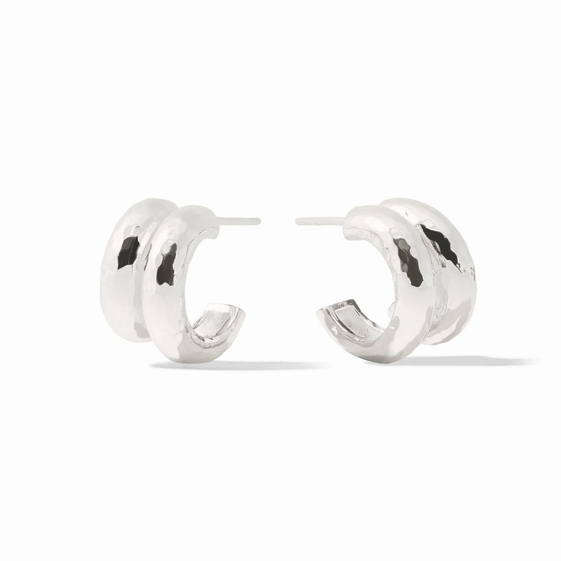 Havana double hoop-Silver