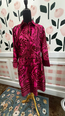 Boarder striped dress