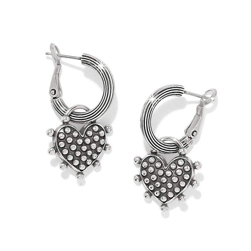 Pebble Sweet heart charm earring
