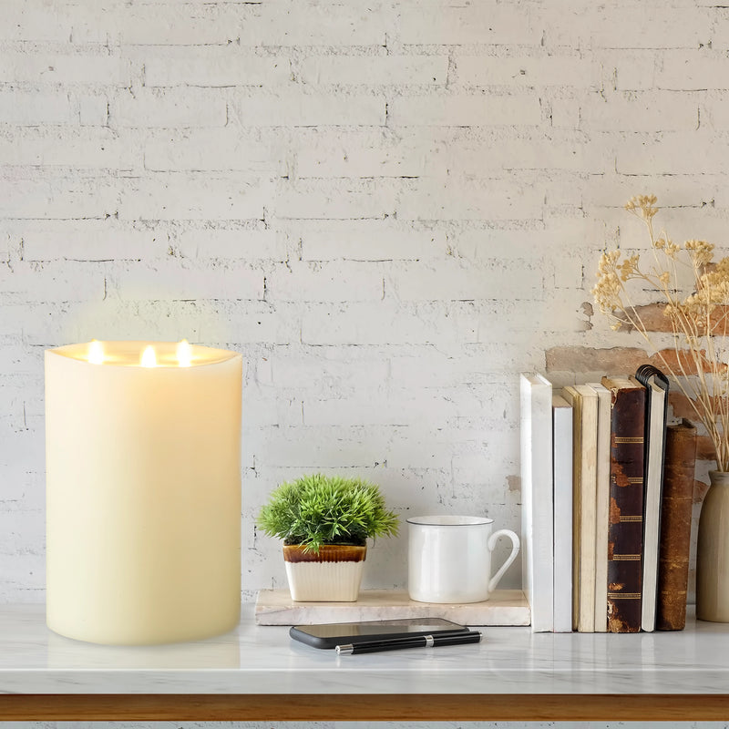 Moving flame 6X10 pillar
