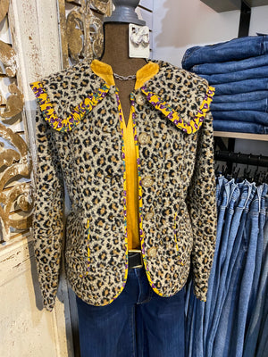 Leopard Sherpa Jacket