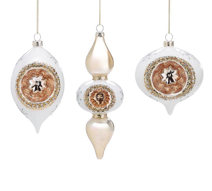 White and gold ornament