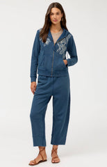 Tea garden barrel leg pant