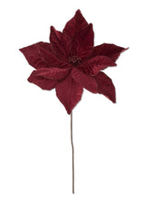 22” red poinsettia stem