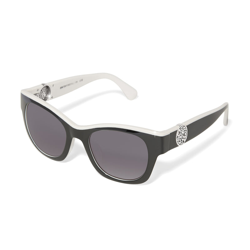 Contempo medallion dual tone sunglasses