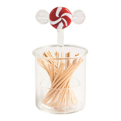 Glass toothpick holders