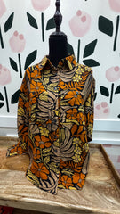 MOD flower Print camp shirt