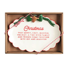 Holiday Sentiment plate