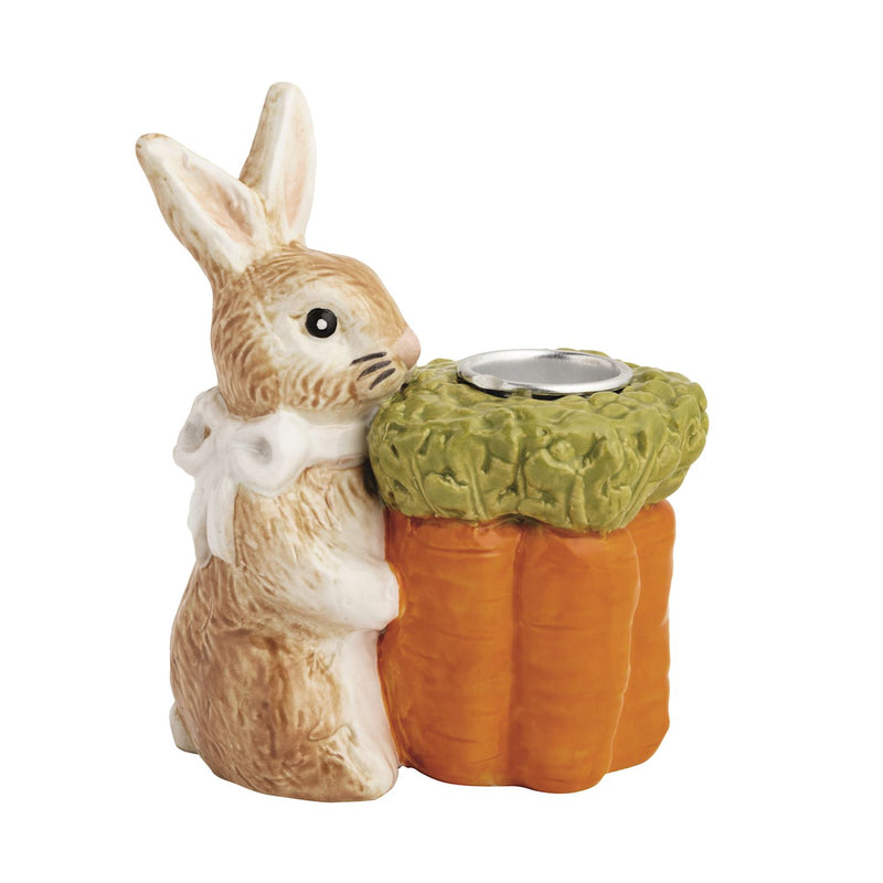 Bunny ceramic taper holder