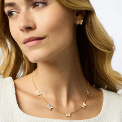 Papillon delicate necklace-mother of pearl