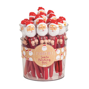 Santa punching pens