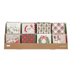 Tartan Christmas paper napkins