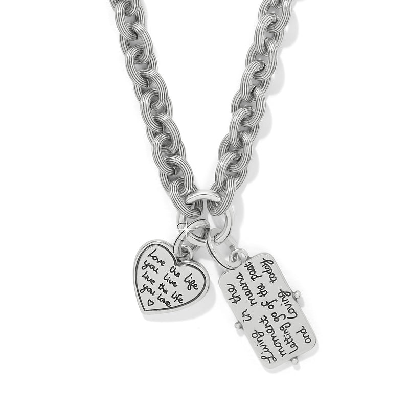 Token lavish link charm necklace