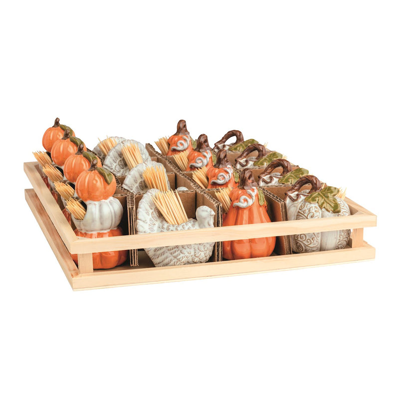 Gather tooth pick holder