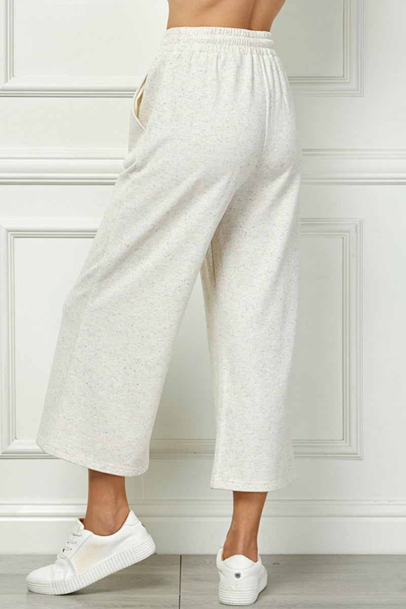 Soft Melange Cropped Set