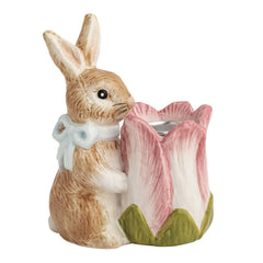 Bunny ceramic taper holder