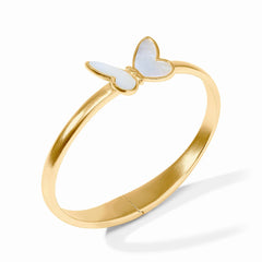Papillon hinged bangle