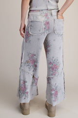 Floral washed waffle set