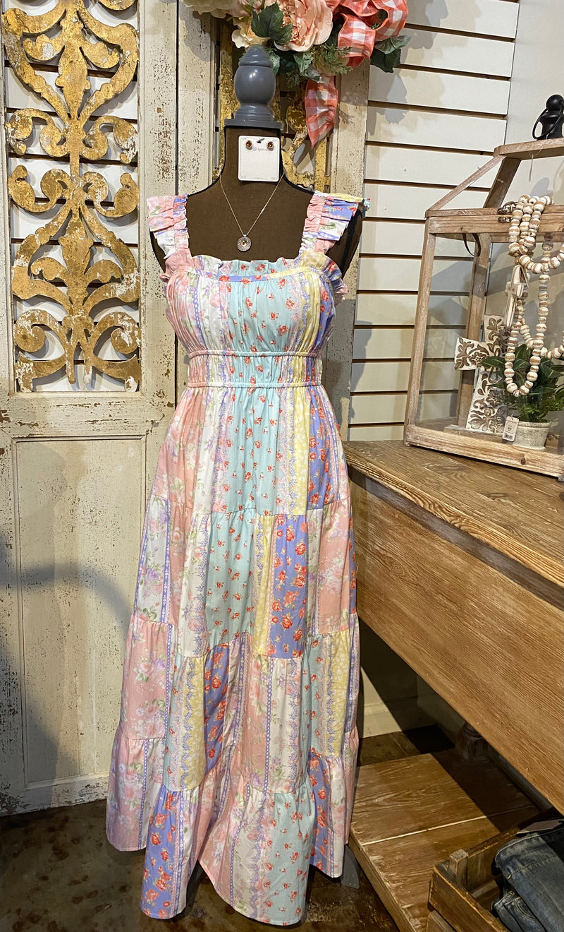 Pastel multi dress